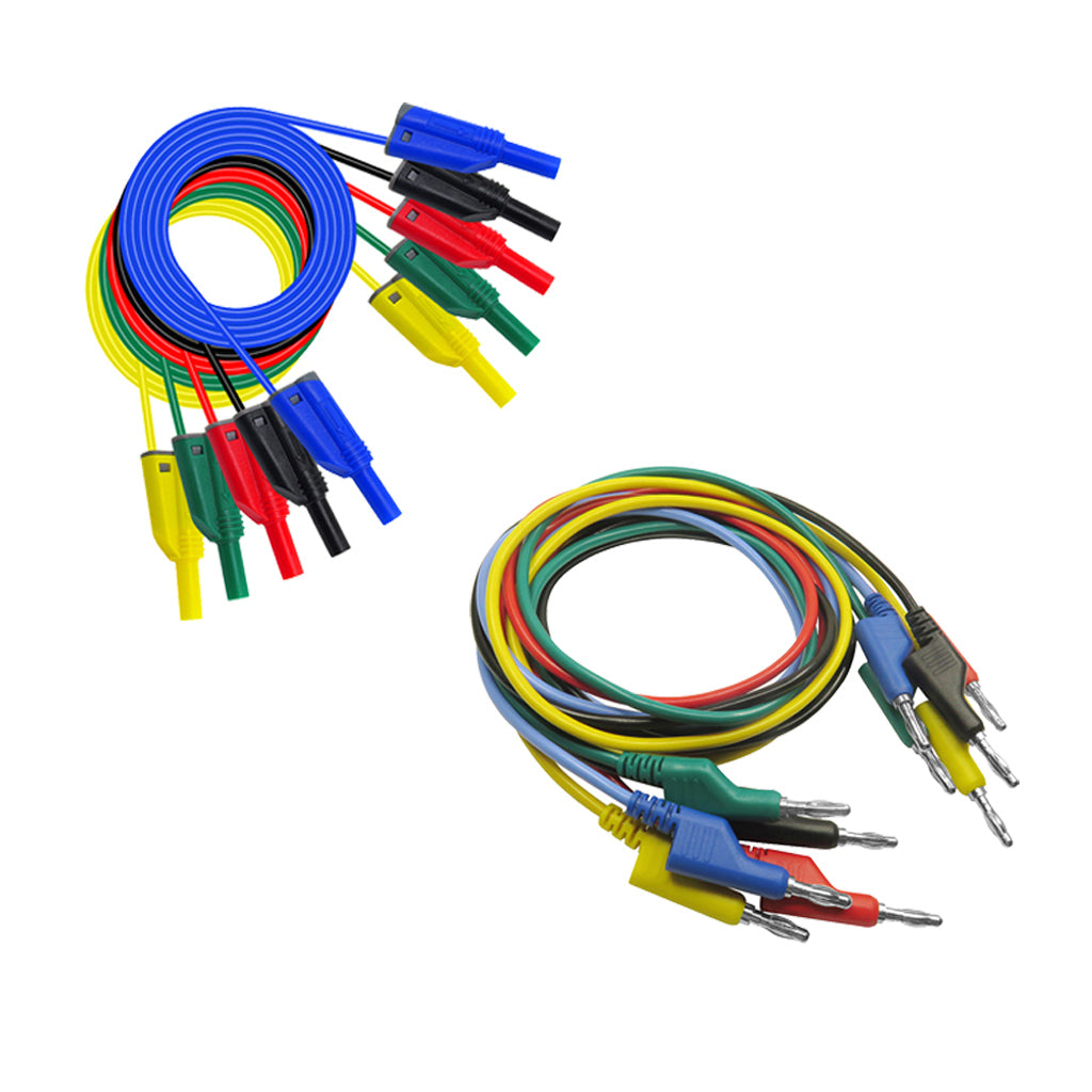 4mm Banana to Banana Plug Test Cable Lead for Multimeter 10 pcs