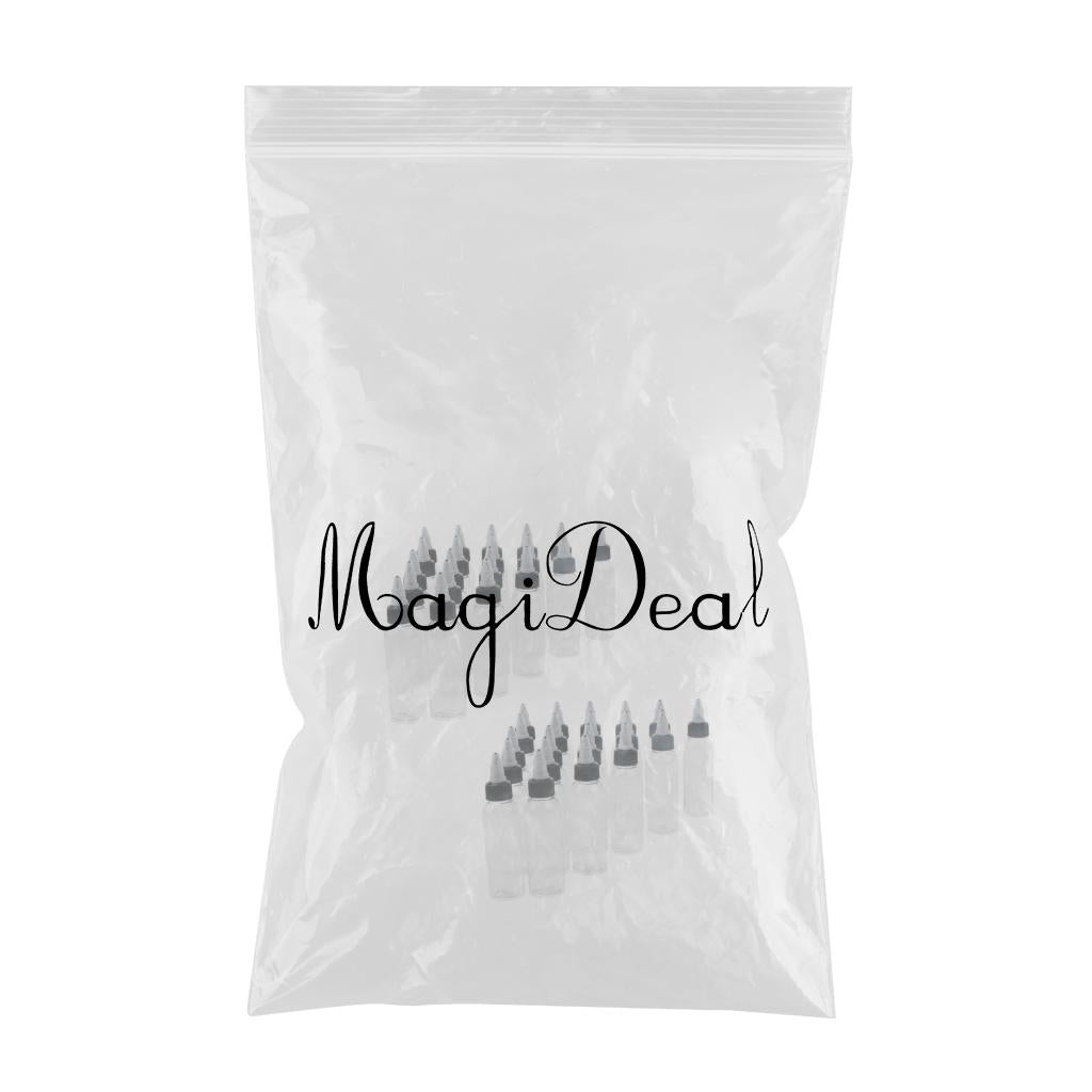 40 Pieces PET Plastic 60ml 30ml Squeeze Bottles w/ Twist Caps for Crafts