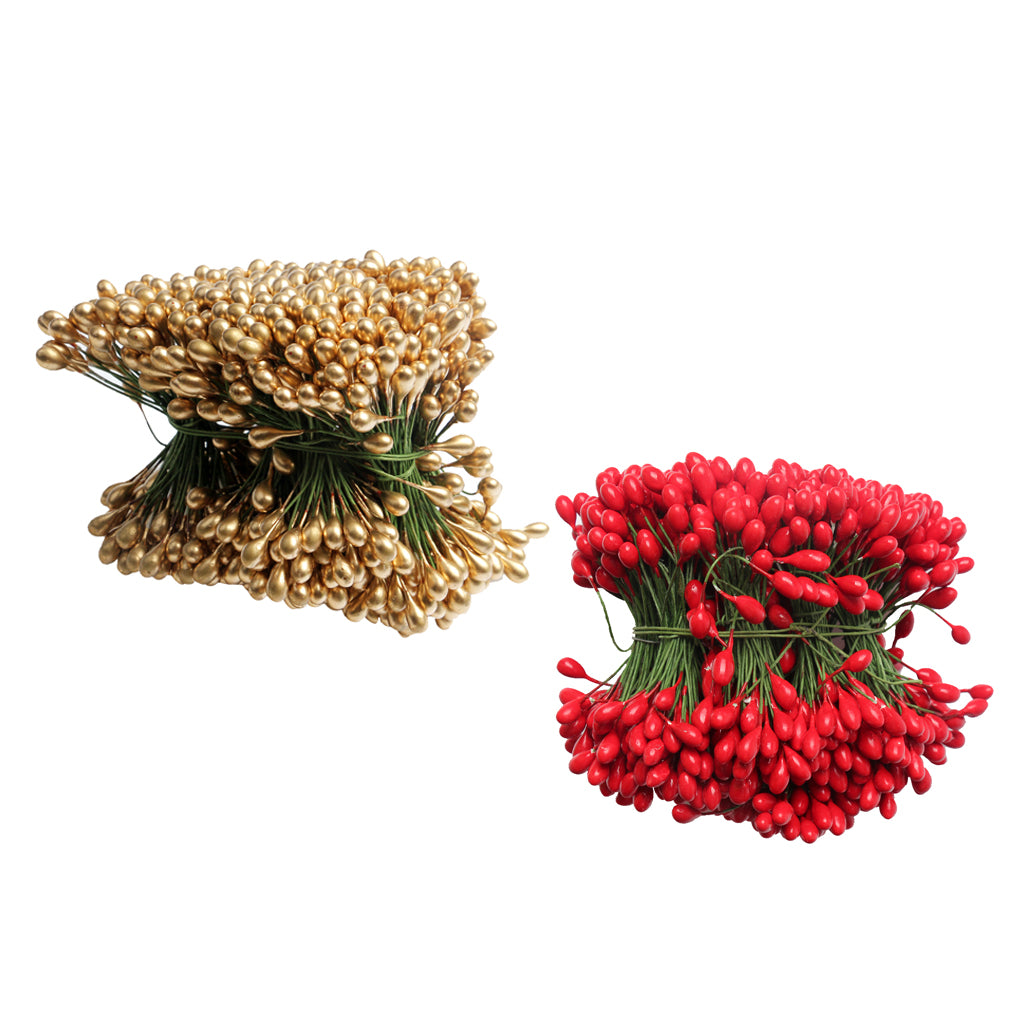 1000pcs 2000 Heads Double Heads Mini Fake Fruit Artificial Berries