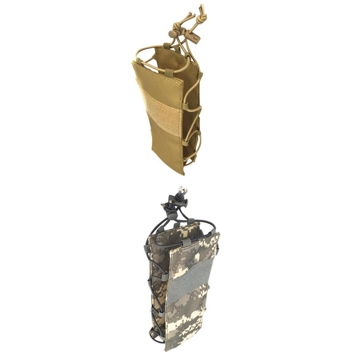 2pcs Water Bottle Carrier Holder Tactical Molle Hydration Bag Pouch Hiking