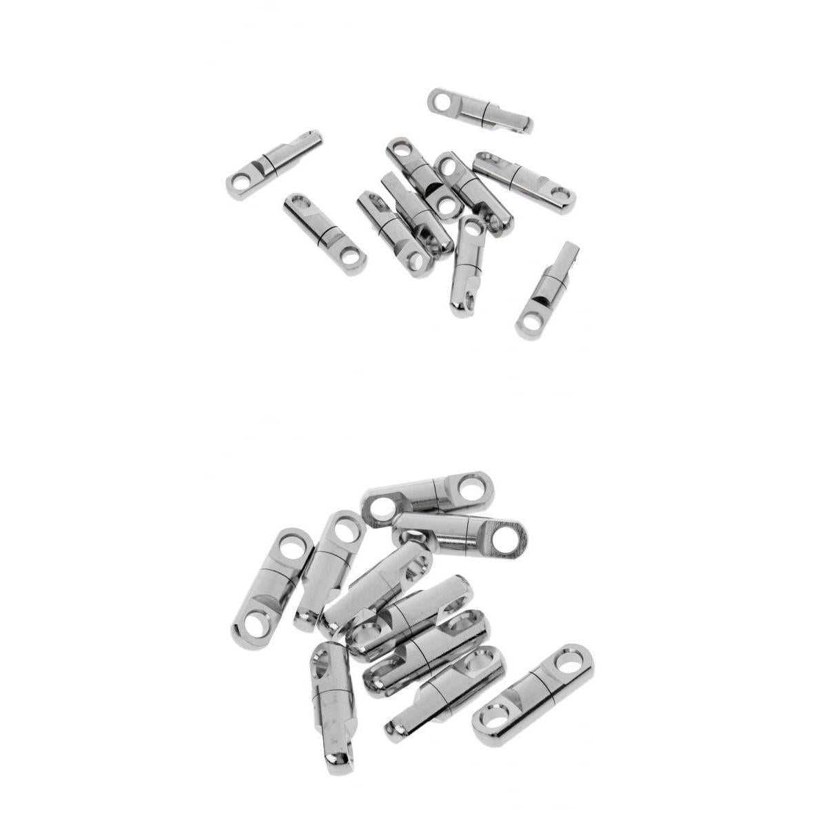 20 Pieces Column Type Rotary Ring Ball Bearing Swivel Fishing Hook Connector
