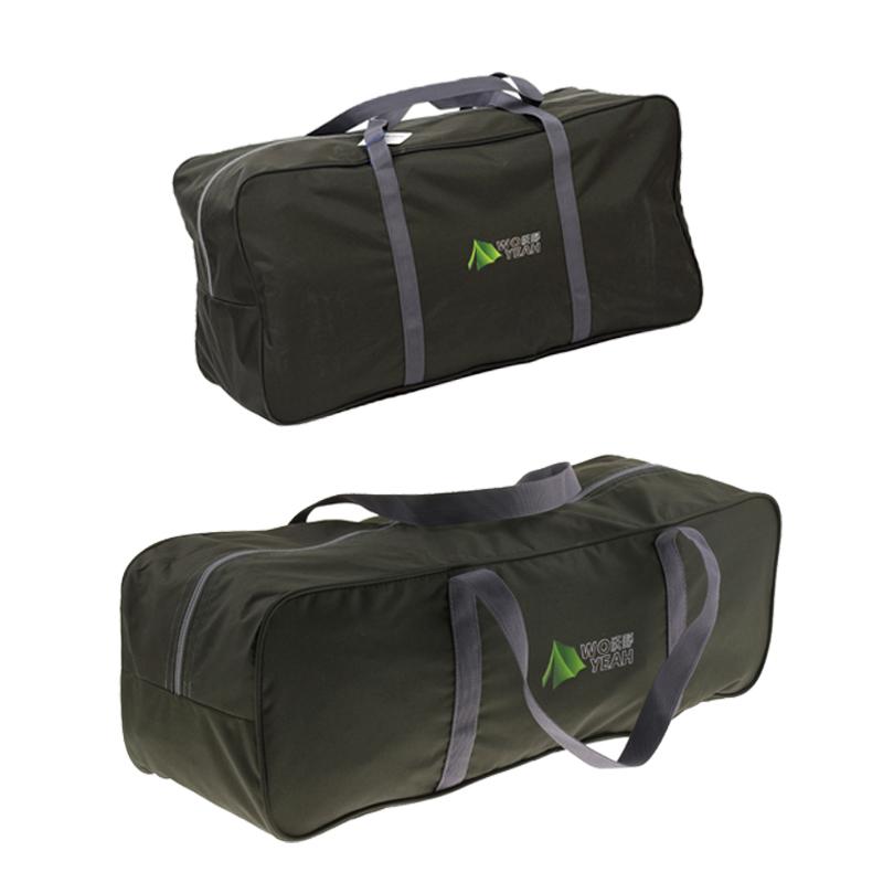 2Pcs Outdoor Travel Duffel Bag Camping Equipment Zipper Storage Bag M and L