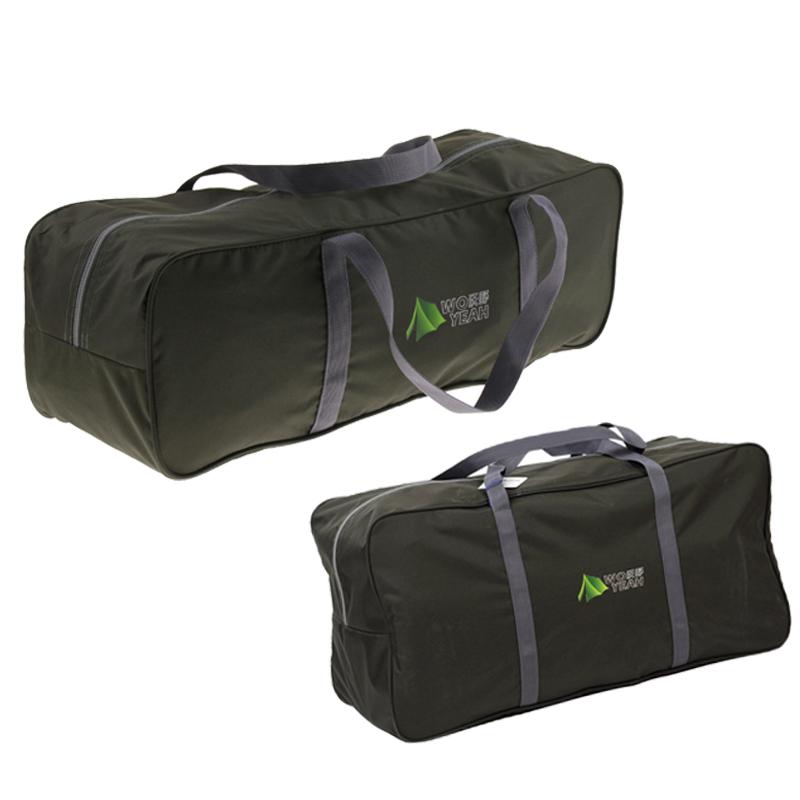 2Pcs Outdoor Travel Duffel Bag Camping Equipment Zipper Storage Bag M and L