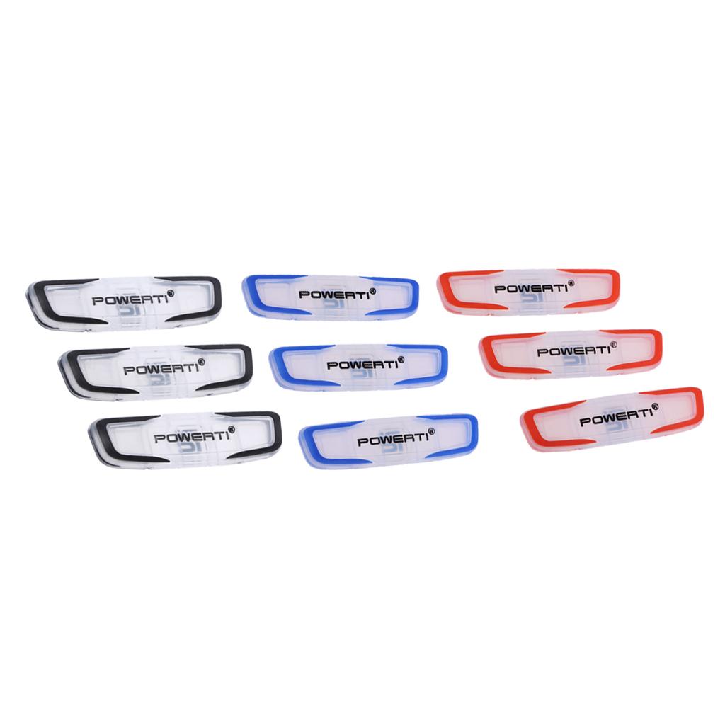 9 Pieces Long Sport Tennis Racquet Shock Absorber Vibration Dampeners Damper