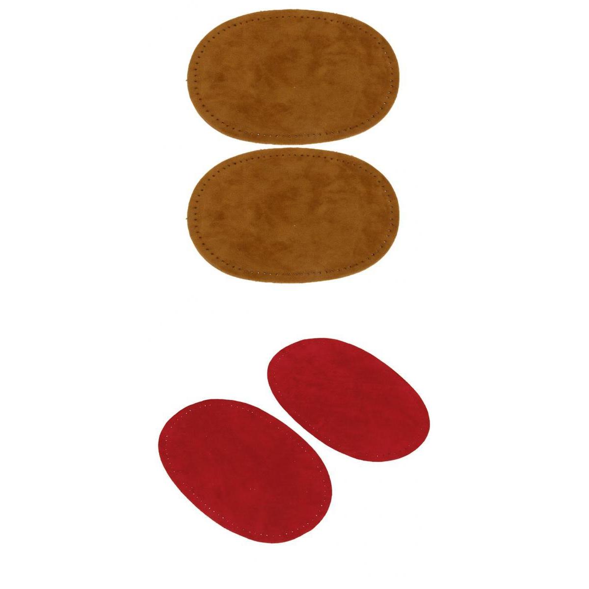 2 Pairs Sew On Oval Elbow/Knee Patches Jeans Repair Craft Sewing Applique