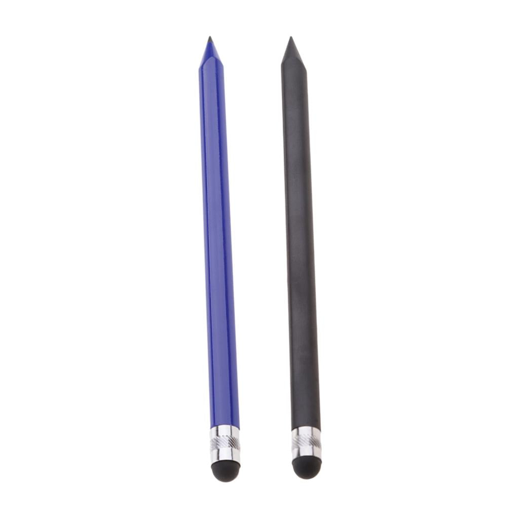 2x 2-in-1 Retro Design Touch Screen Stylus for iPhone Samsung Tablets PC