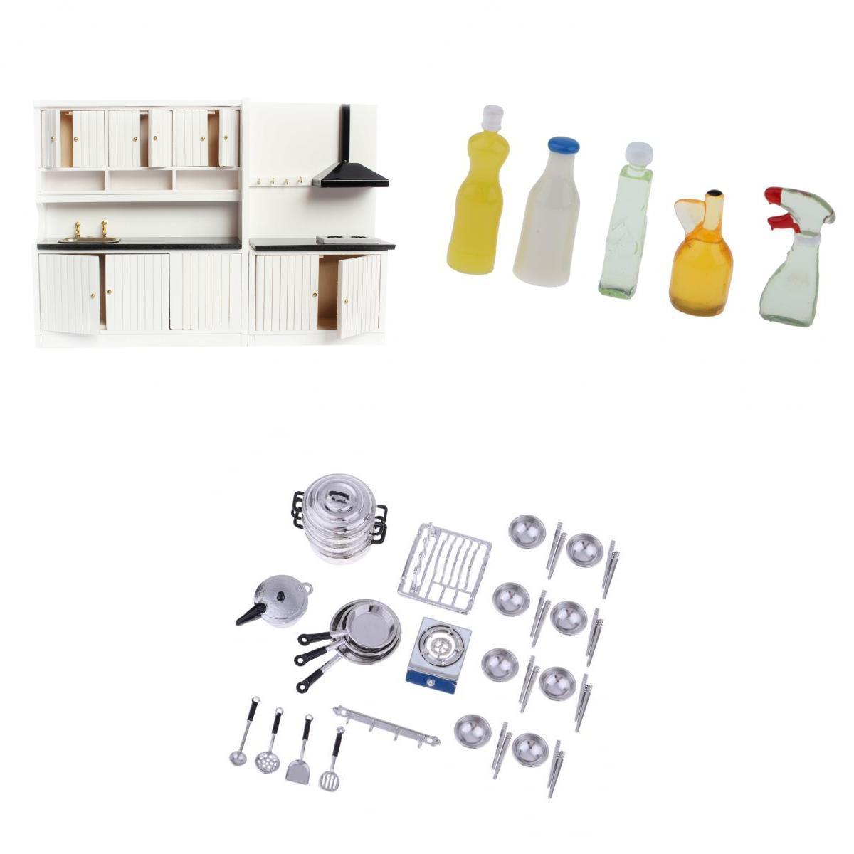1/12 Scale Dollhouse Miniatures Kitchen Supplies Kitchenware Cookware Set