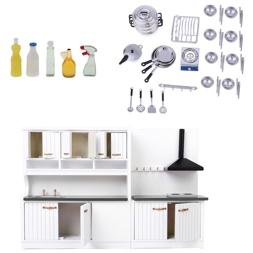 1/12 Scale Dollhouse Miniatures Kitchen Supplies Kitchenware Cookware Set