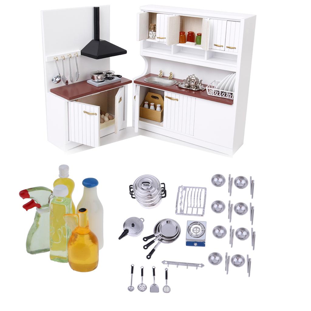 1/12 Scale Dollhouse Miniatures Kitchen Supplies Kitchenware Cookware Set