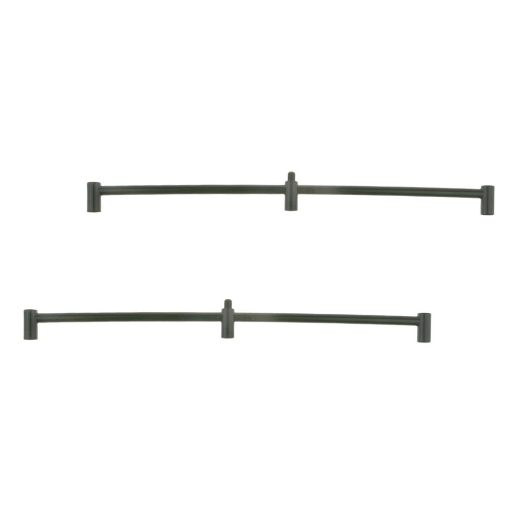 2x Metal Carp Fishing Buzz Bar Fishing Rod Pod Holder Buzzer Bar for 3 Rods