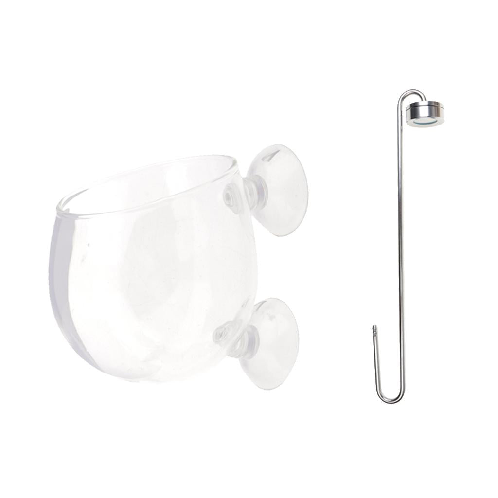 2 Pcs Aquarium CO2 Diffuser Atomizer Reactor Fish Tank Aquatic Plant Cup Pot