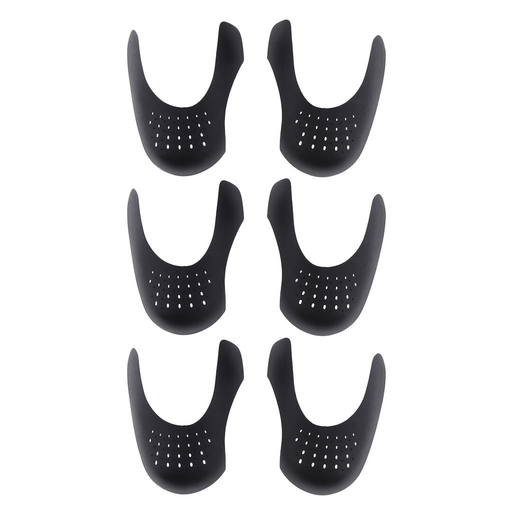 3 Pairs Black Protector Toe Box Decreaser Insert Anti
