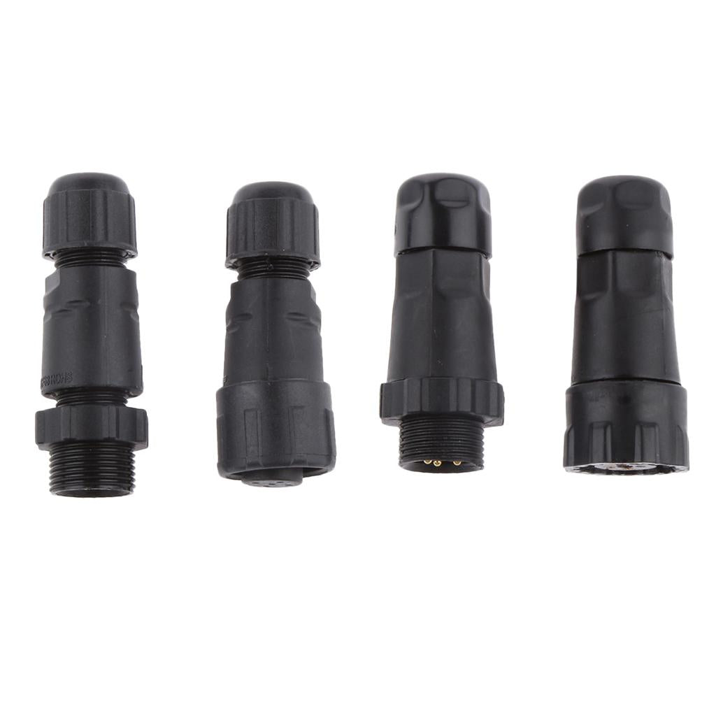 7.5mm IP68 4Pins+5Pin Assembled Waterproof Electrical Cable Connector Socket