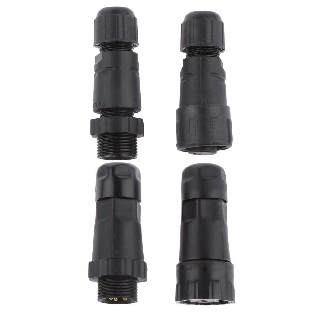 7.5mm IP68 4Pins+5Pin Assembled Waterproof Electrical Cable Connector Socket