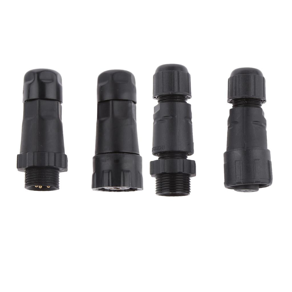 7.5mm IP68 4Pins+5Pin Assembled Waterproof Electrical Cable Connector Socket