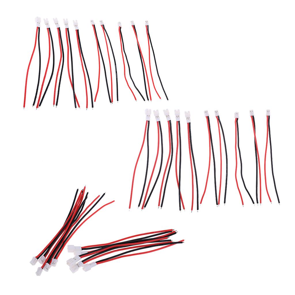 20Piece Upgraded JST-PH 2.0 Male Female Connector Cable 55mm for RC Battery