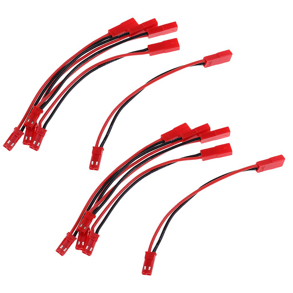 10Piece RC Model JST 2-Pin Male to Female Connector Extension Wire Cable DIY