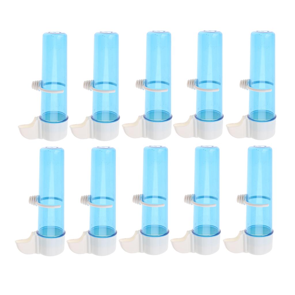 10 pcs Bird Supplies Small Bird Parrot Automatic Drinker Feeder 125ml