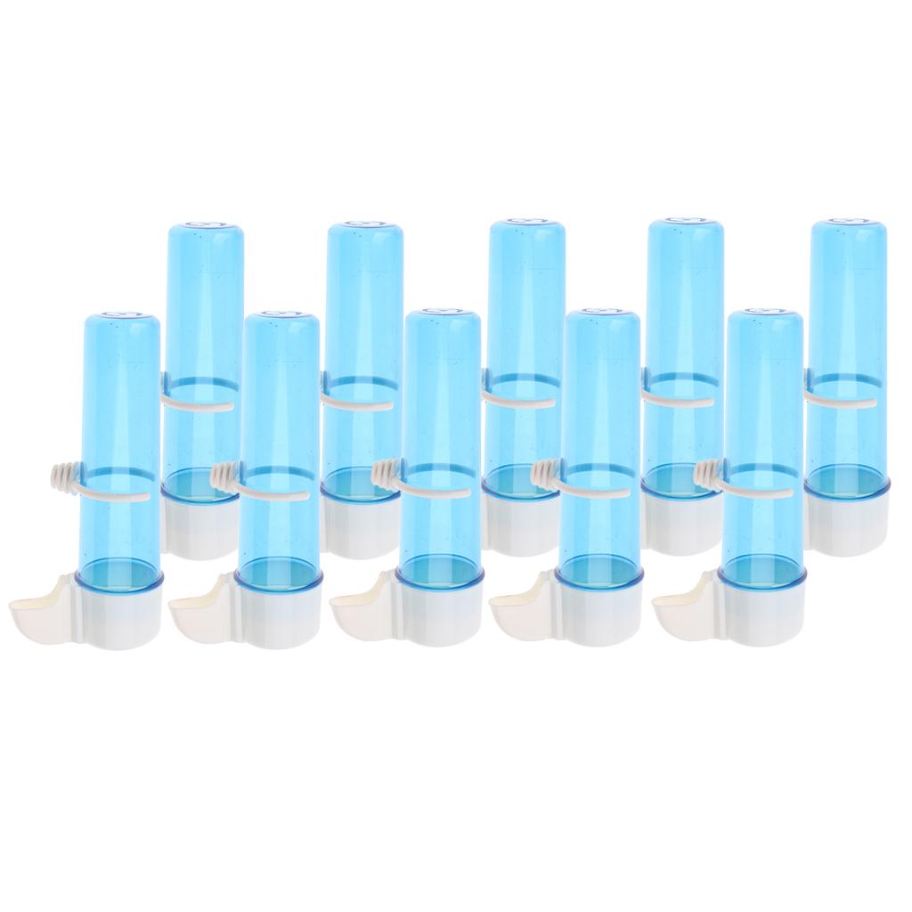 10 pcs Bird Supplies Small Bird Parrot Automatic Drinker Feeder 125ml