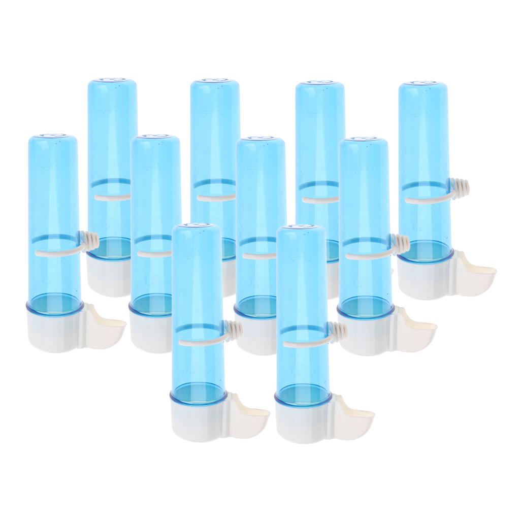 10 pcs Bird Supplies Small Bird Parrot Automatic Drinker Feeder 125ml