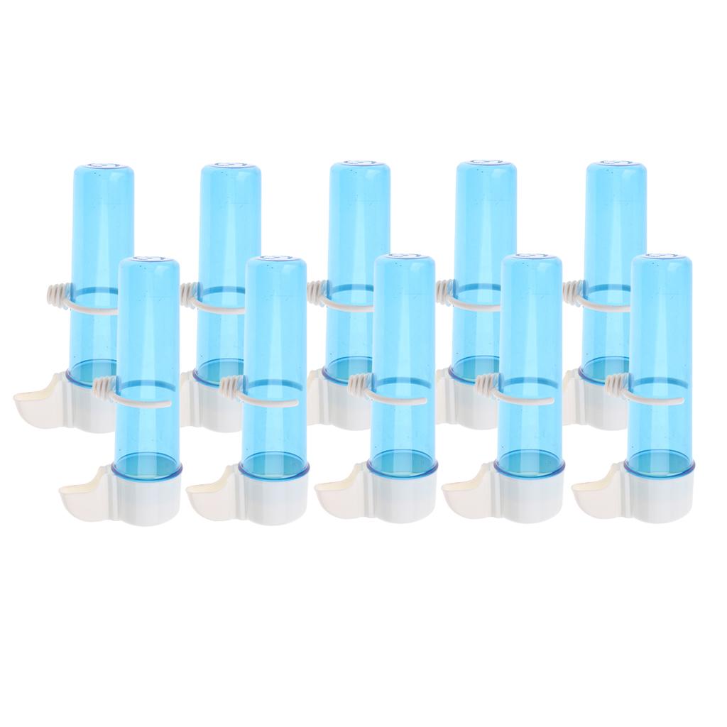 10 pcs Bird Supplies Small Bird Parrot Automatic Drinker Feeder 125ml