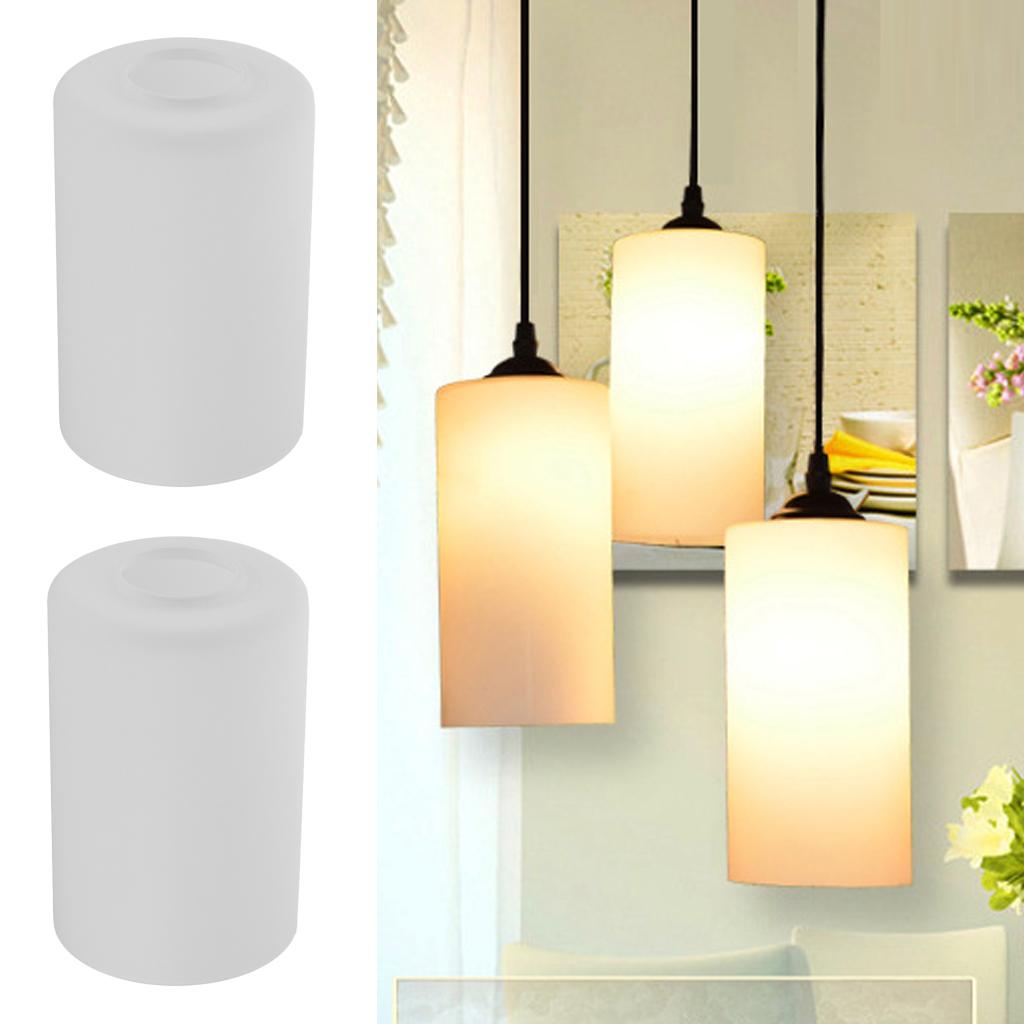 2 Pcs Cylindrical Ceiling Light Shade Cover Pendant Lampshade Fixture