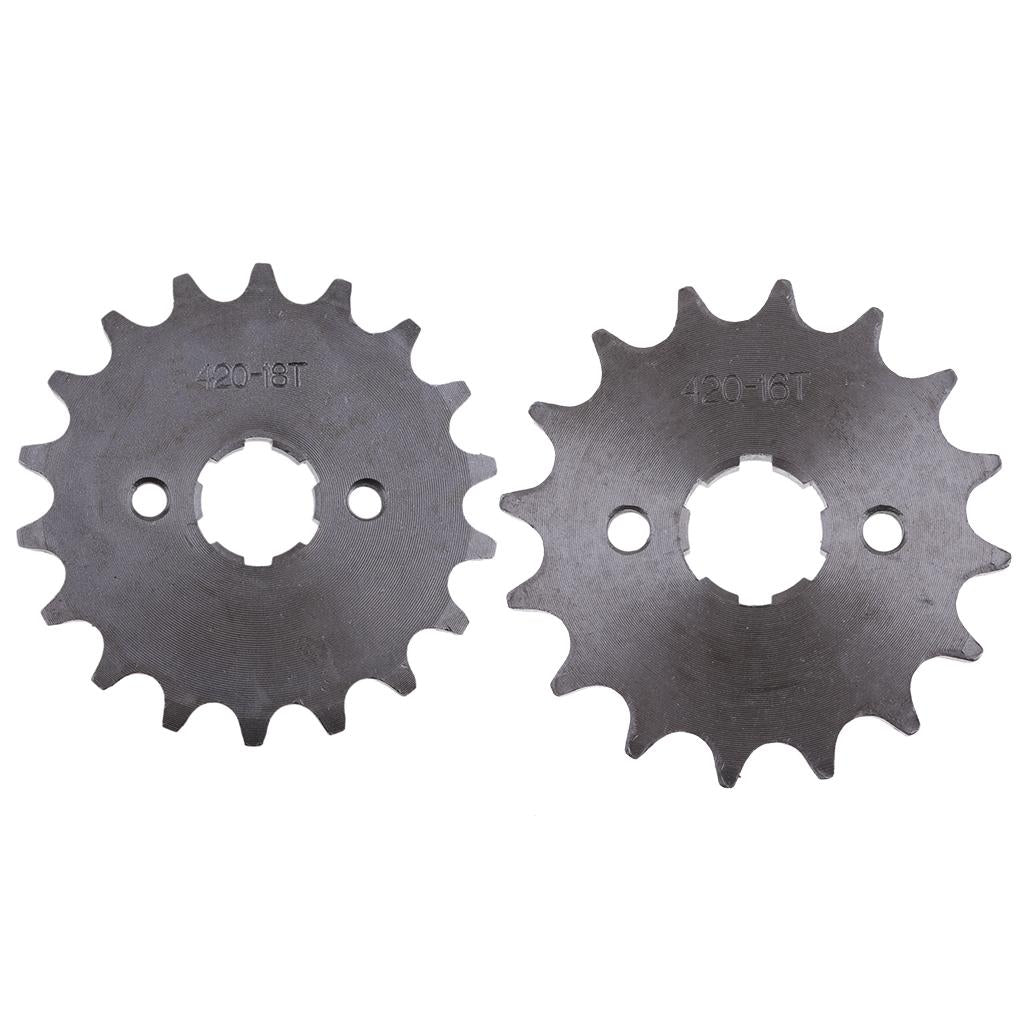 16T 18T 420 Chain Front Sprocket Cog for 125cc 140cc Pit Dirt Bike