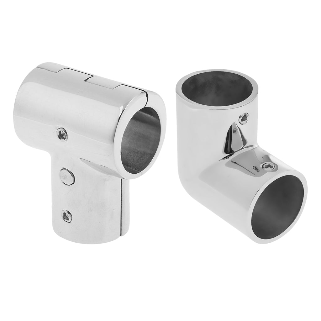 2Pcs 25mm 1 Marine Boat Yacht Handrail Fitting 316 Stainless Steel"