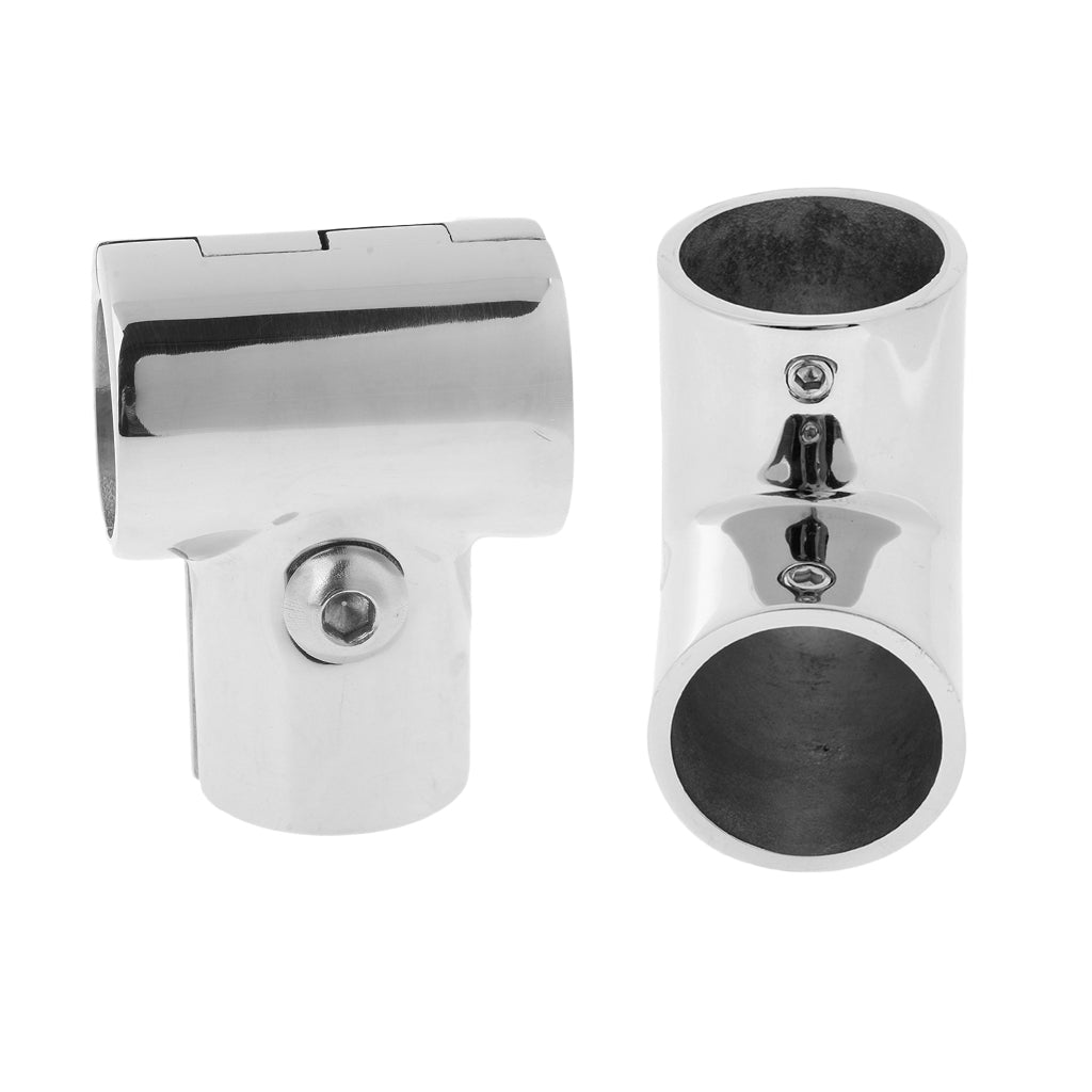 2Pcs 25mm 1 Marine Boat Yacht Handrail Fitting 316 Stainless Steel"