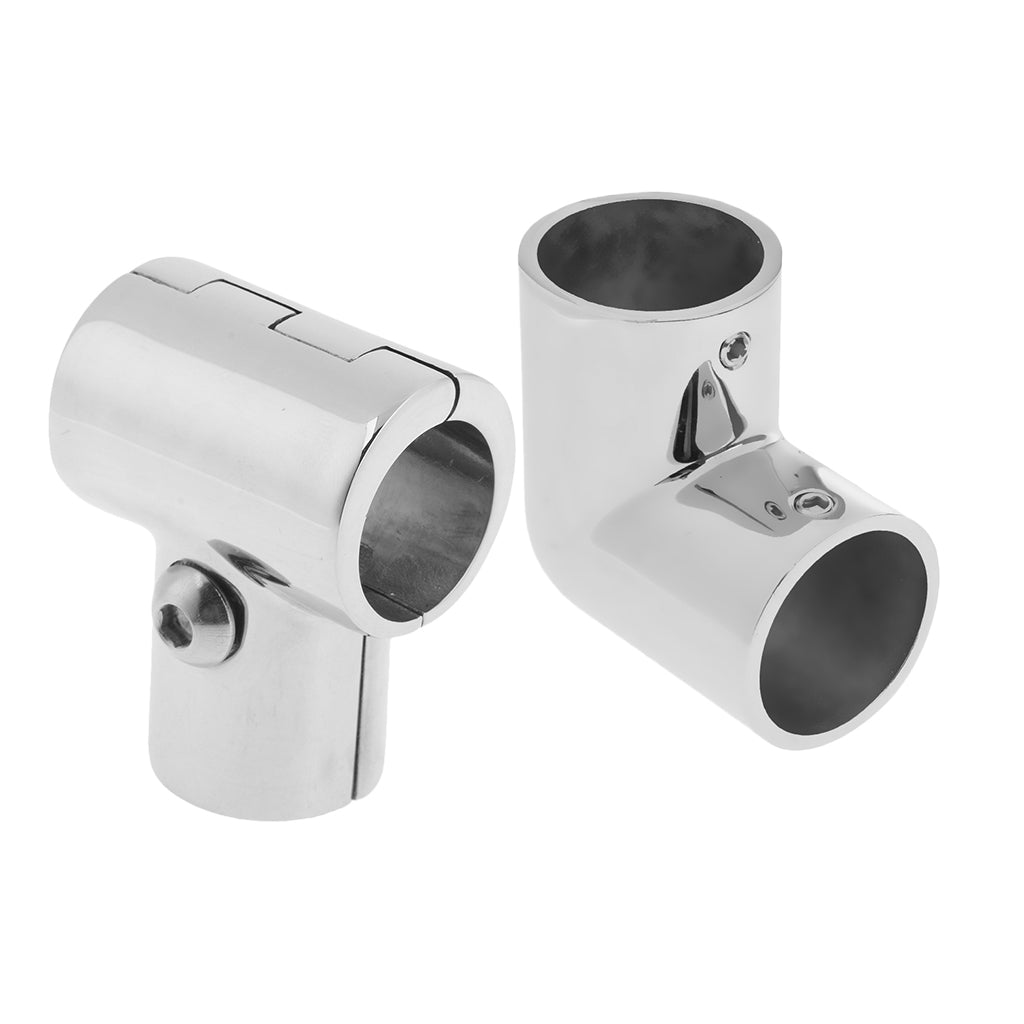 2Pcs 25mm 1 Marine Boat Yacht Handrail Fitting 316 Stainless Steel"