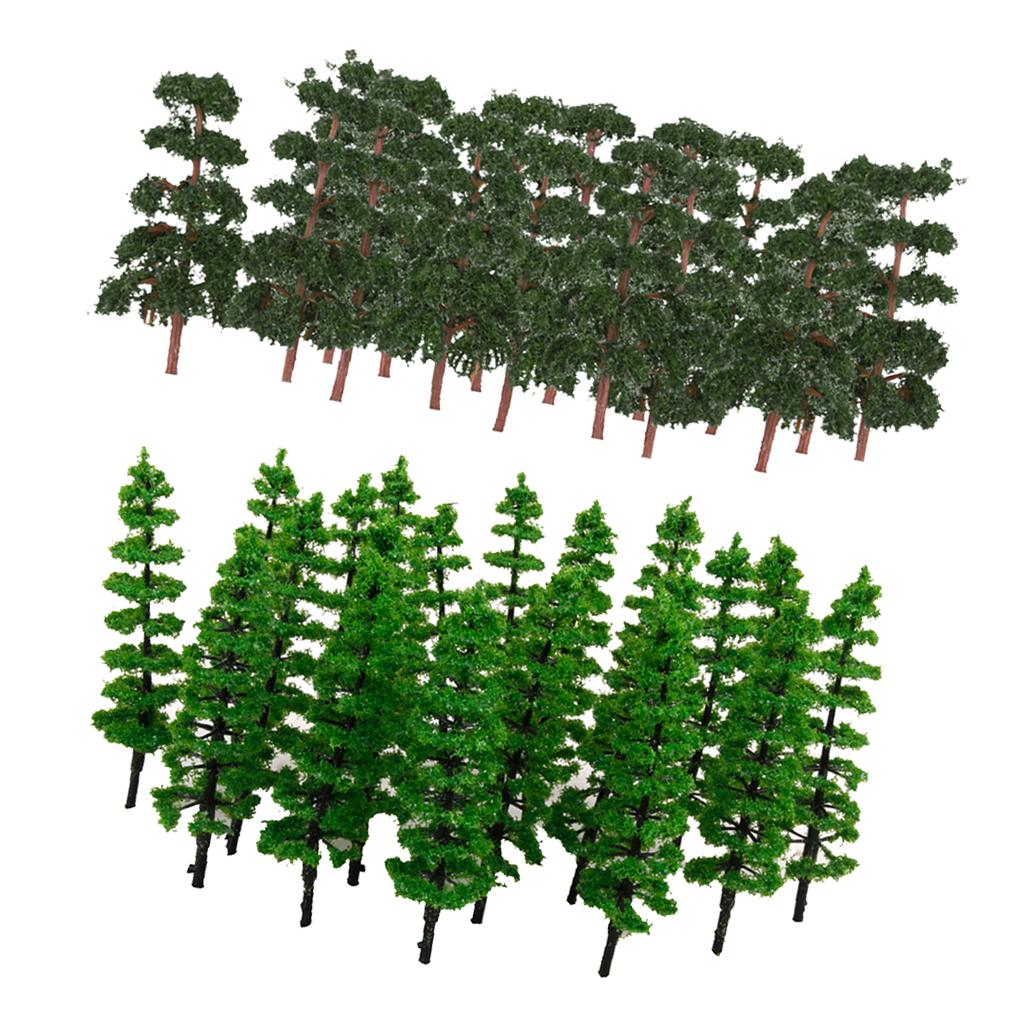 1/100 1/150 Scale Green Model Tree Scenery Landscape Train Model Pine Tree