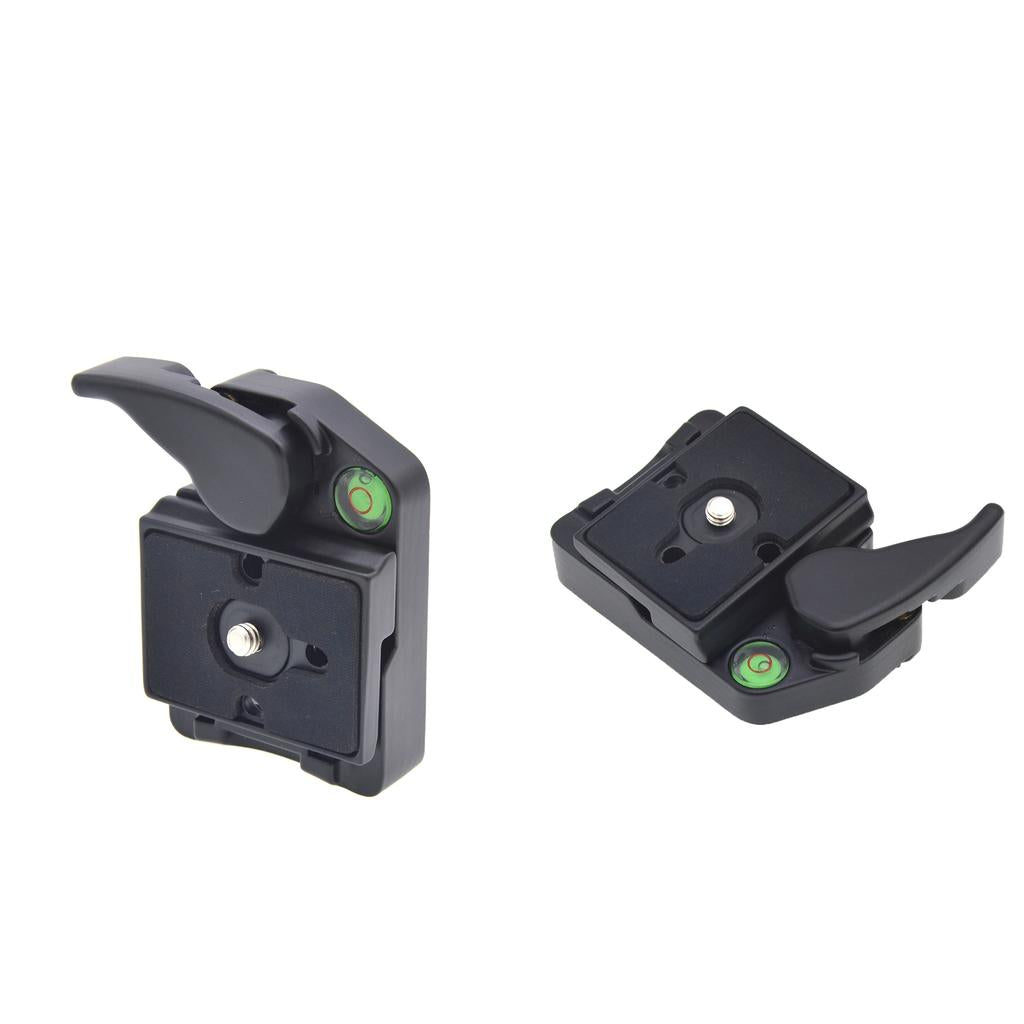 2 Pieces 323 Camera Rapid Release Plates with Adapter 200PL-14 for Manfrotto