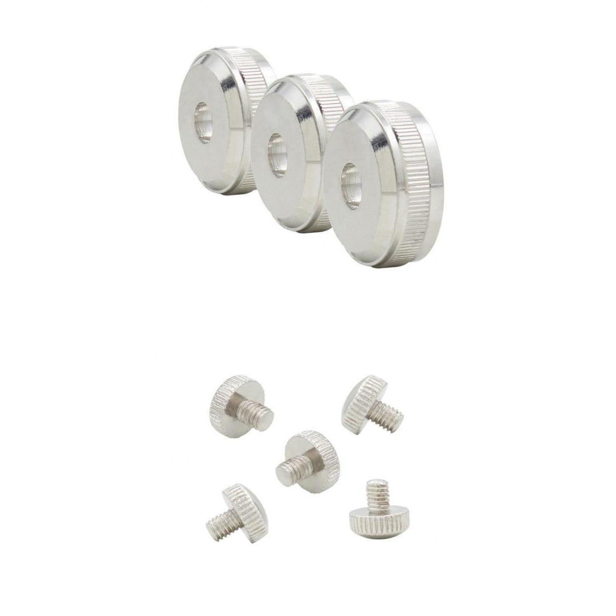 3pcs Trumpet Bottom Screws Nuts+5pcs Trumpet Slide Finger Ring Screws