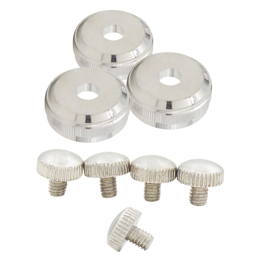 3pcs Trumpet Bottom Screws Nuts+5pcs Trumpet Slide Finger Ring Screws