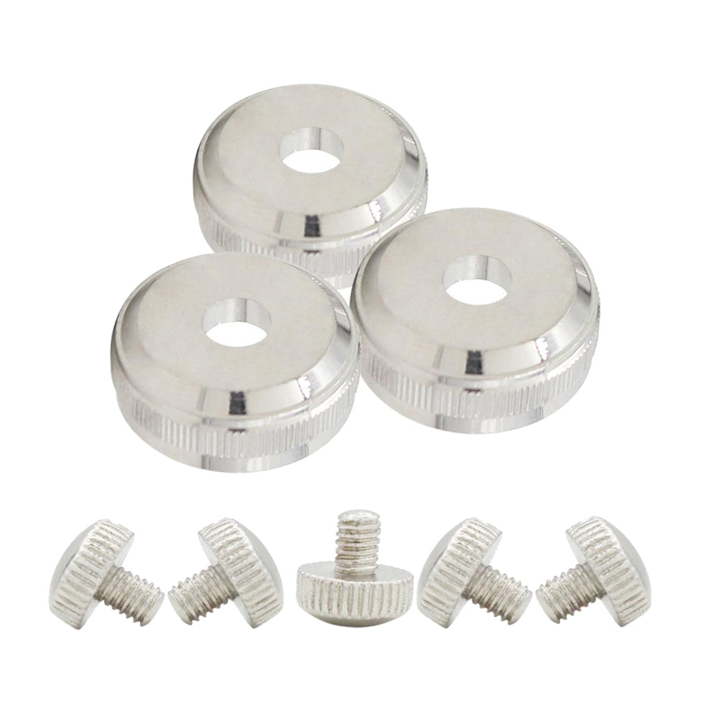 3pcs Trumpet Bottom Screws Nuts+5pcs Trumpet Slide Finger Ring Screws