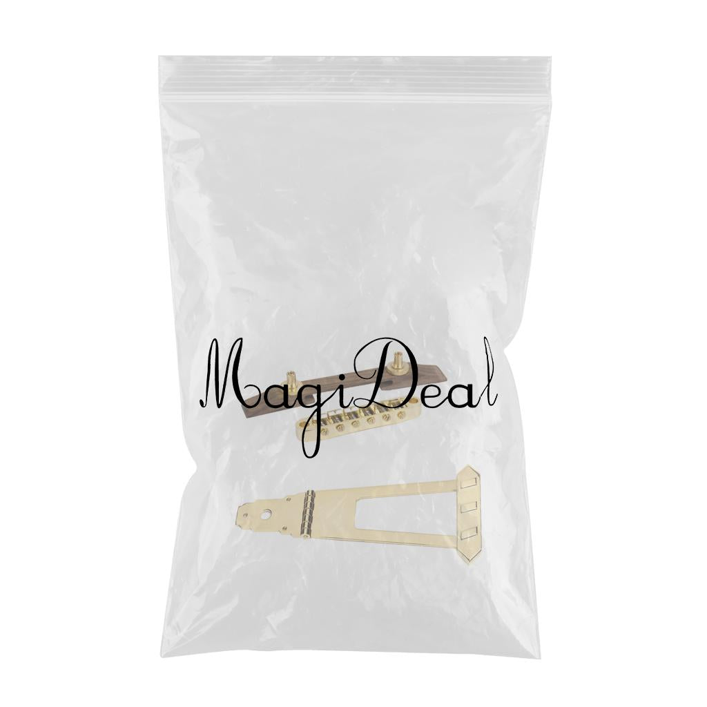 6 String Archtop Guitar Trapeze Tailpiece Bridge+Jazz Guitar Bridge Rosewood