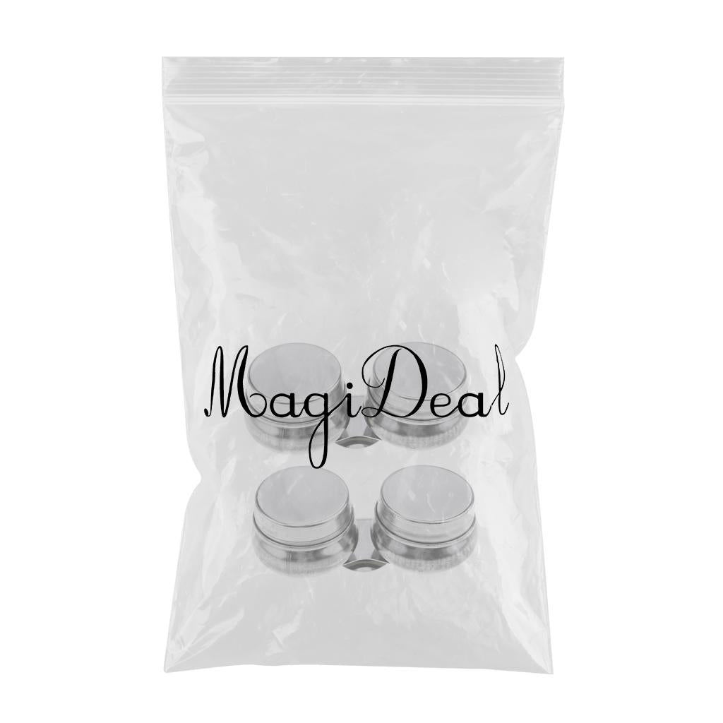 2Pc Artists Stainless Steel Double Dipper Palette Clip for Painting With Lid
