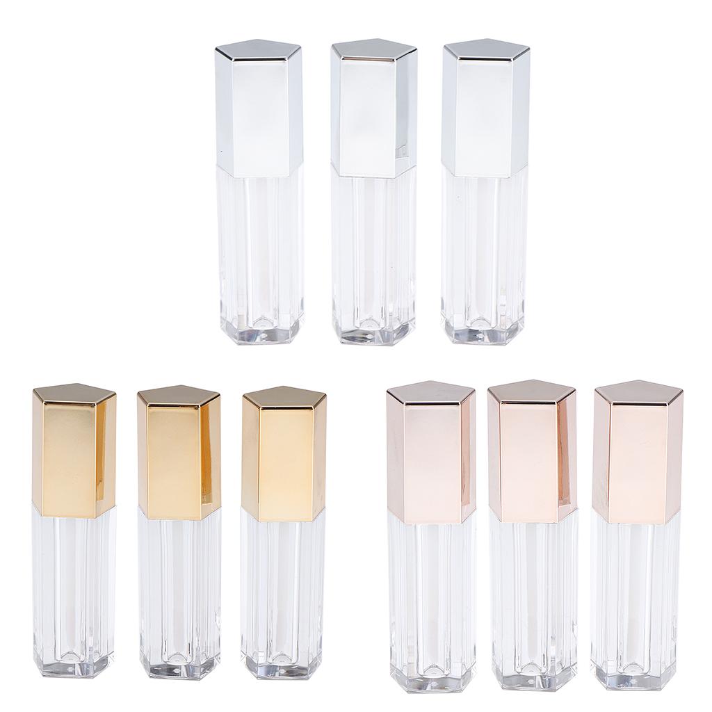 9x 5ml Empty Lip Gloss Tube Lip Balm Oil Bottle Cosmetic Lipstick Container