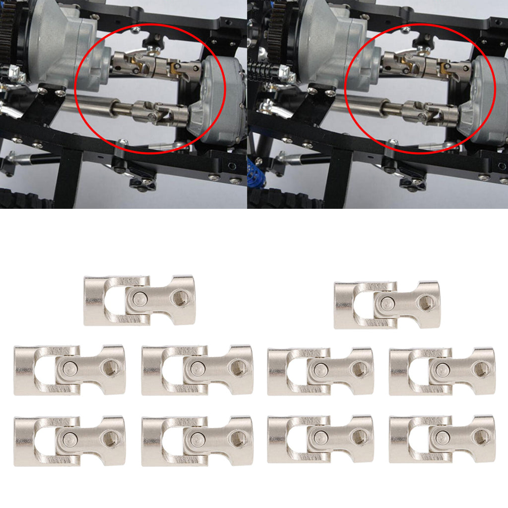 10PCS RC Car Boat Universal Couplings for Hsp Rc4wd Scx10 D90