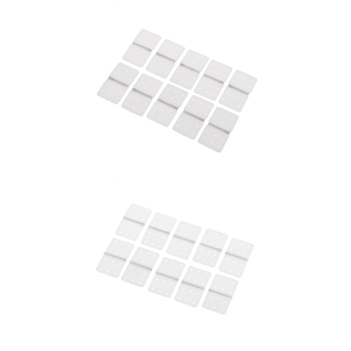 20pc Plastic Pinned Hinges for RC Aircraft Hobby Model Plane Spare Parts