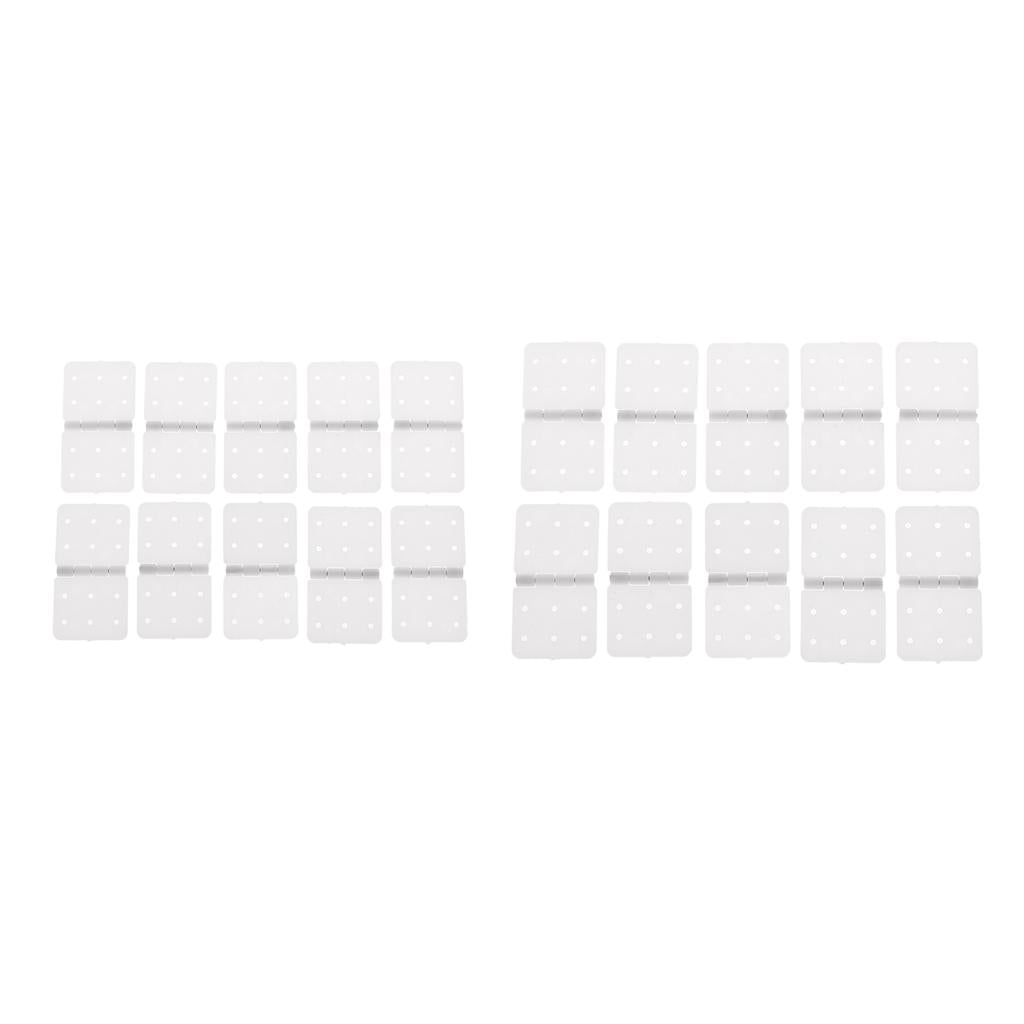 20pc Plastic Pinned Hinges for RC Aircraft Hobby Model Plane Spare Parts