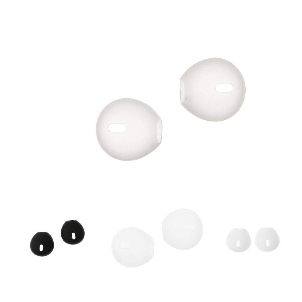 4 Pairs Soft Silicone Earbuds Eartips Caps Compatible for AirPods Clear