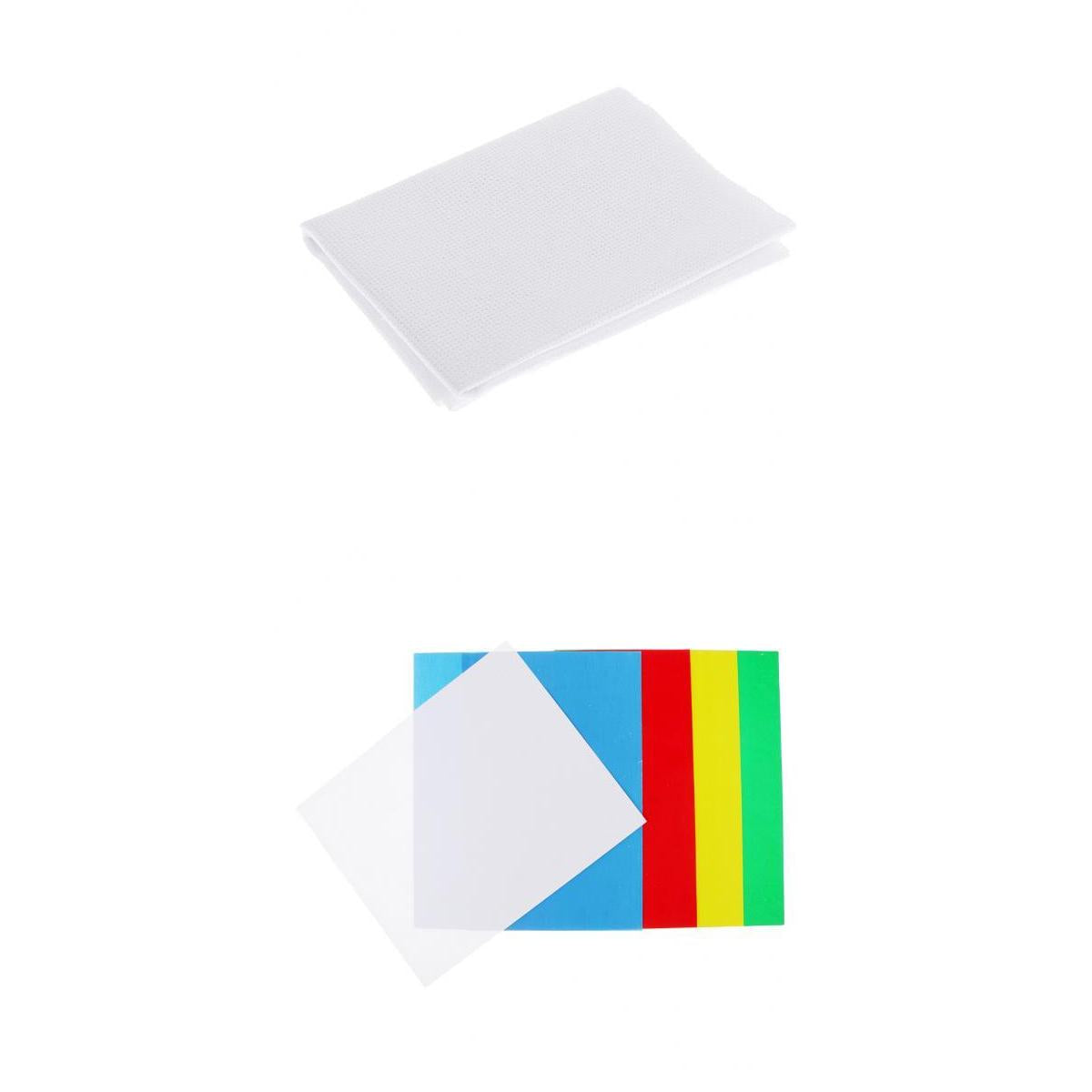 6Pcs 11CT Aida Cloth Cross Stitch Embroidery Fabric Tracing Paper Sheets