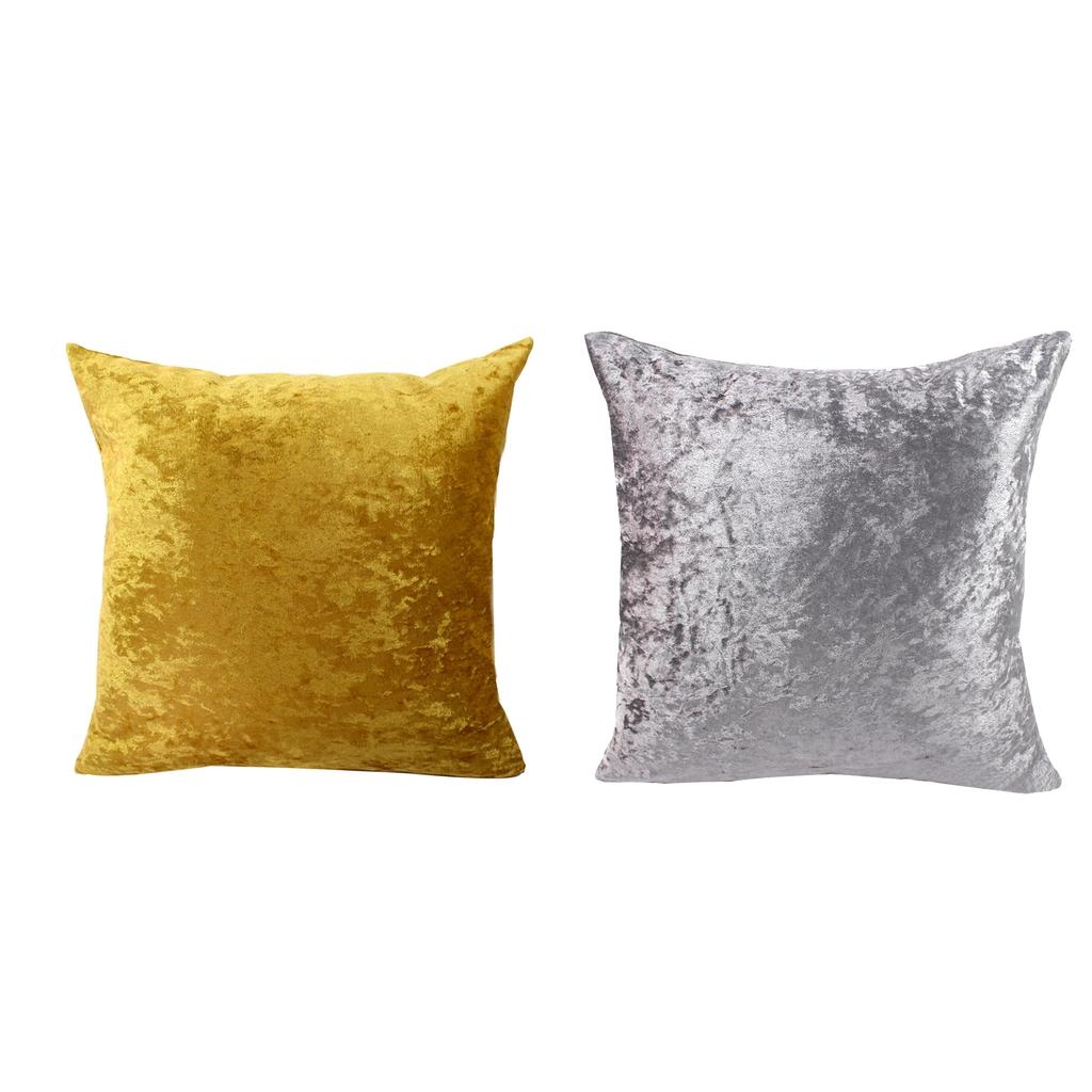 2pcs 45x45cm Soft Plush Pillowcase Cushion Cover for Sofa Car Decoration