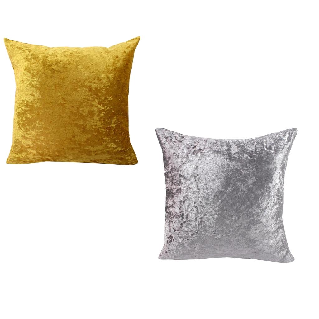 2pcs 45x45cm Soft Plush Pillowcase Cushion Cover for Sofa Car Decoration