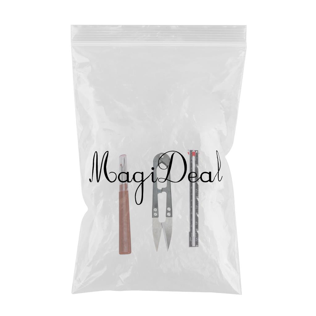 3pcs Sewing Tools Sewing Gauge + Yarn Scissor + Seam Ripper for Dressmaking
