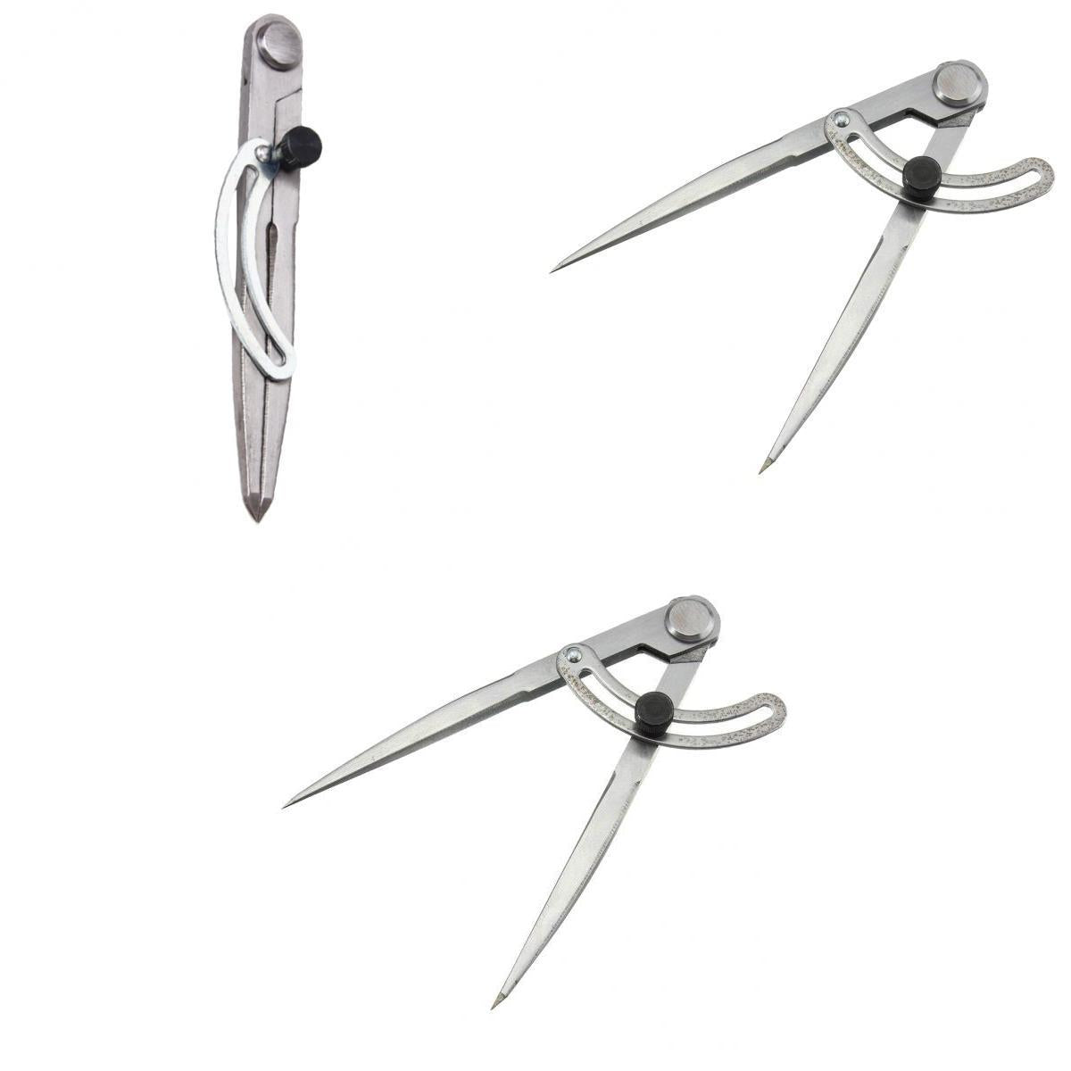 3Pcs Leather Craft Rotation Tool Wing Divider Spacing Compasses Edge Creaser