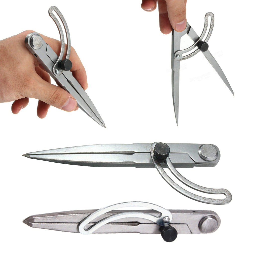 3Pcs Leather Craft Rotation Tool Wing Divider Spacing Compasses Edge Creaser