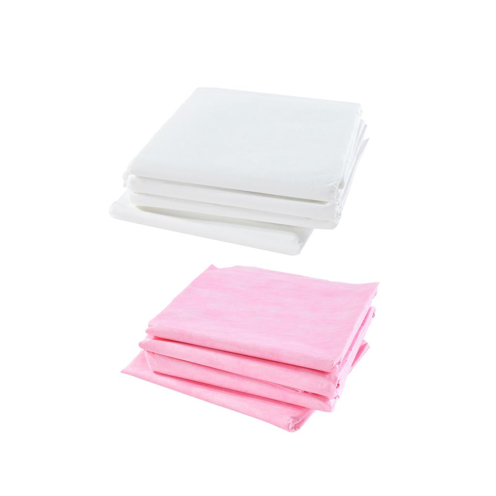 40Pcs White &Pink Waterproof Anti-oil Disposable Massage Table Sheet