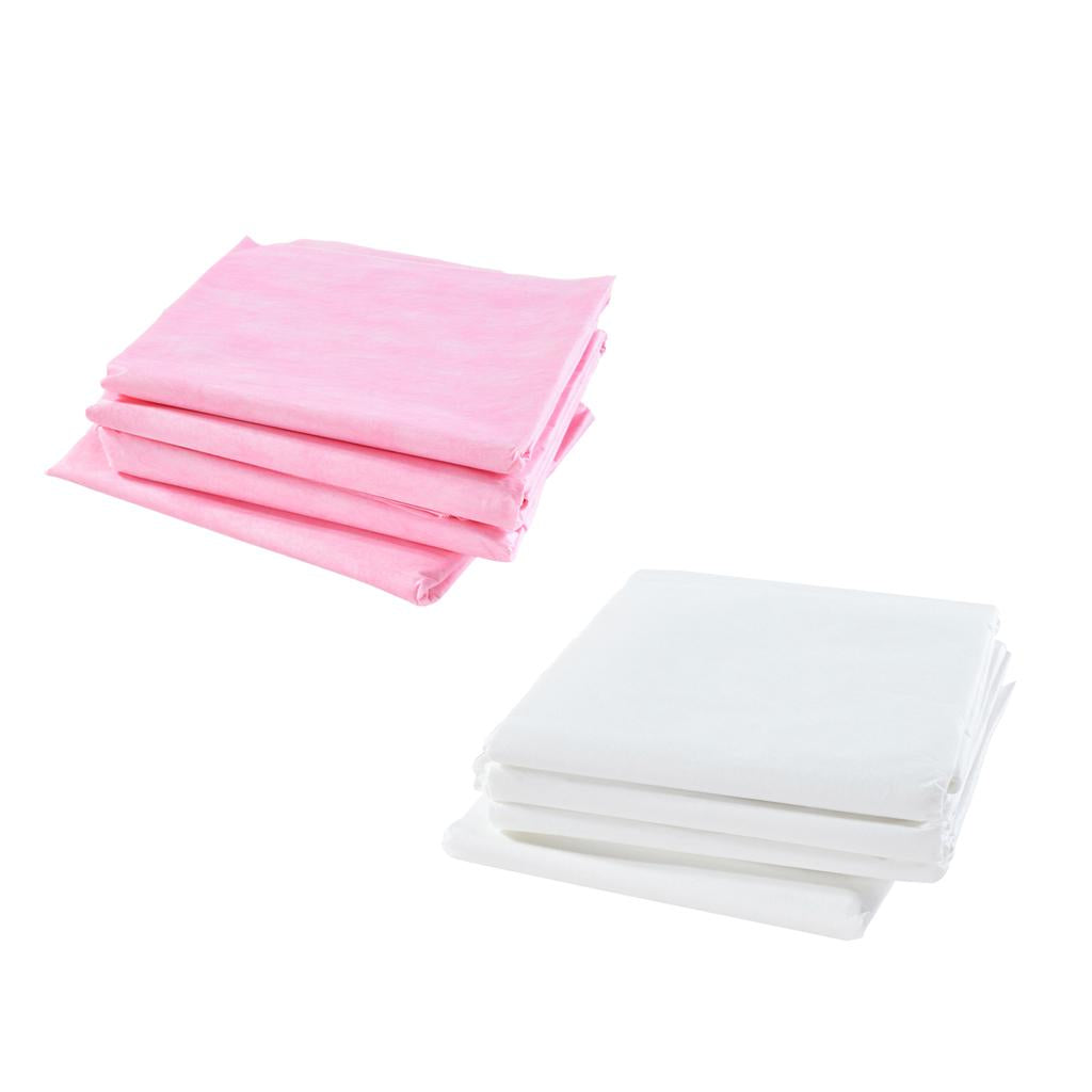 40Pcs White &Pink Waterproof Anti-oil Disposable Massage Table Sheet